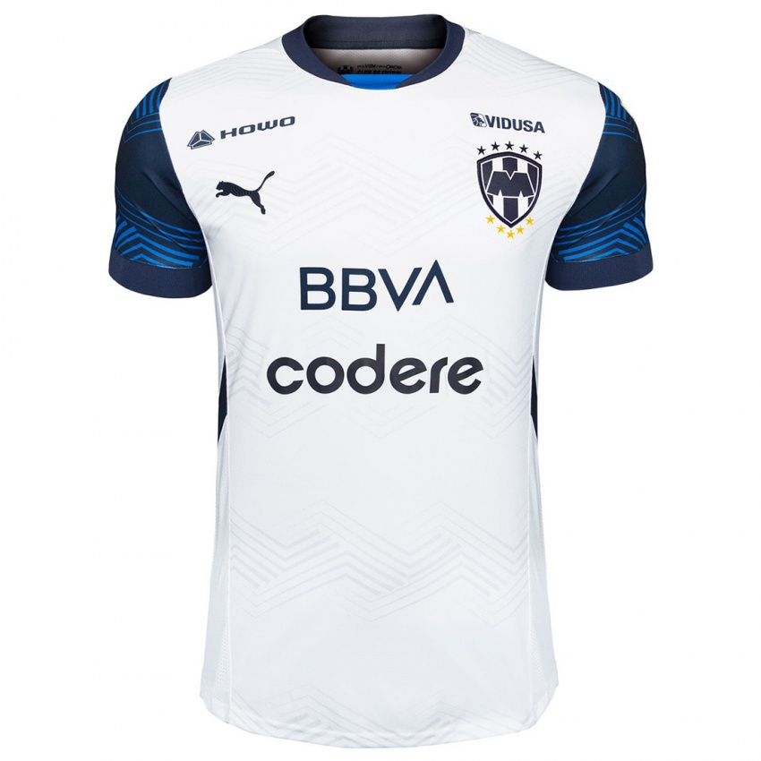 Niño Camiseta Ihren Namen #0 Blanco Azul 2ª Equipación 2024/25 La Camisa Chile