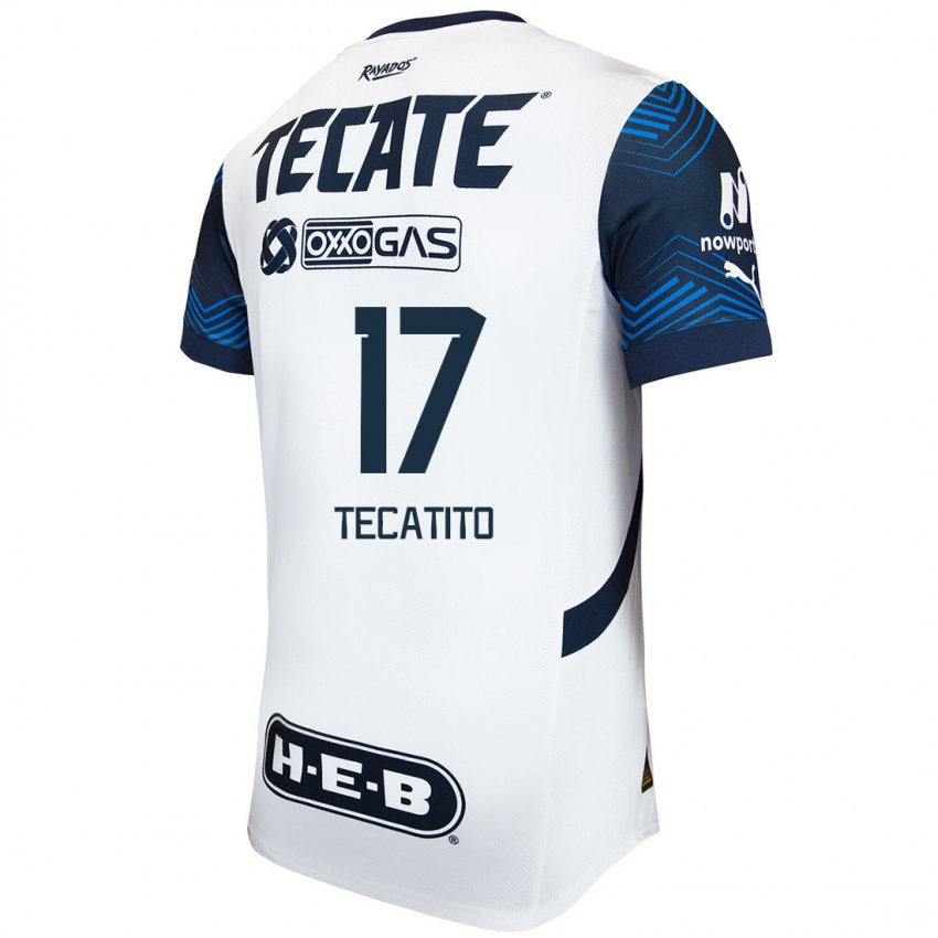 Niño Camiseta Tecatito #17 Blanco Azul 2ª Equipación 2024/25 La Camisa Chile