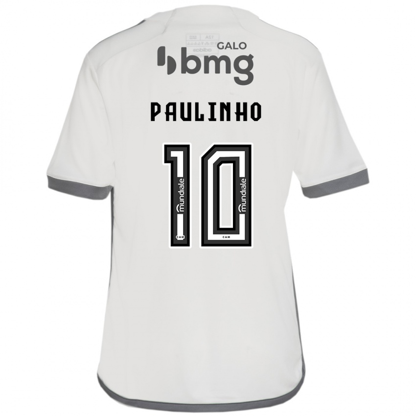 Niño Camiseta Paulinho #10 Blanquecino 2ª Equipación 2024/25 La Camisa Chile