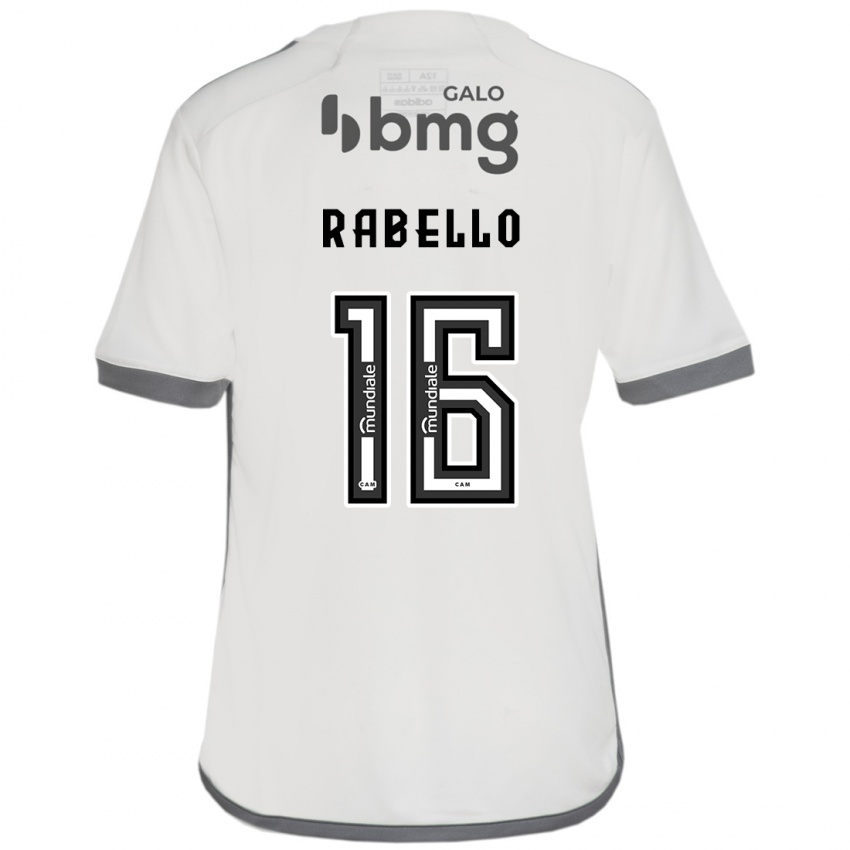 Niño Camiseta Igor Rabello #16 Blanquecino 2ª Equipación 2024/25 La Camisa Chile