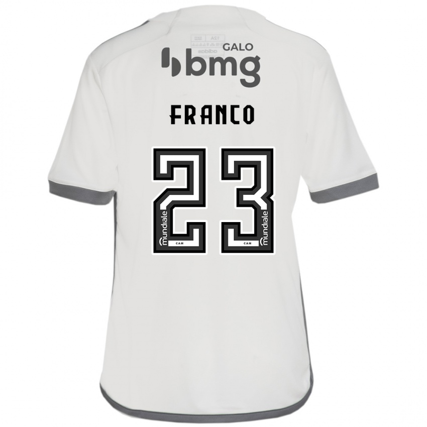 Niño Camiseta Alan Franco #23 Blanquecino 2ª Equipación 2024/25 La Camisa Chile