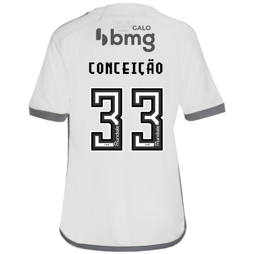 Niño Camiseta Robert Conceição #33 Blanquecino 2ª Equipación 2024/25 La Camisa Chile