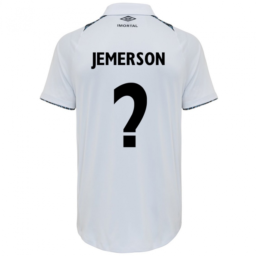 Niño Camiseta Jemerson #0 Blanco Azul 2ª Equipación 2024/25 La Camisa Chile