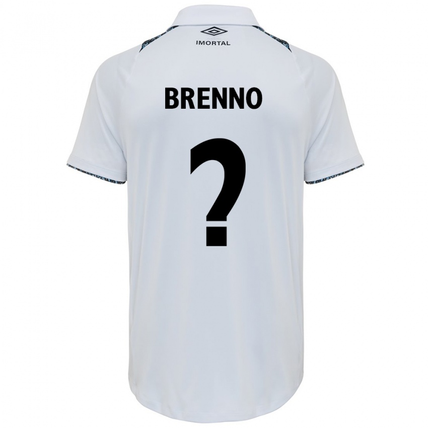 Niño Camiseta Brenno #0 Blanco Azul 2ª Equipación 2024/25 La Camisa Chile