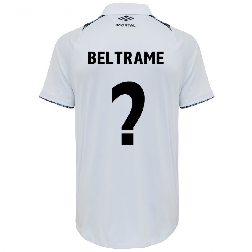 Niño Camiseta Thiago Beltrame #0 Blanco Azul 2ª Equipación 2024/25 La Camisa Chile