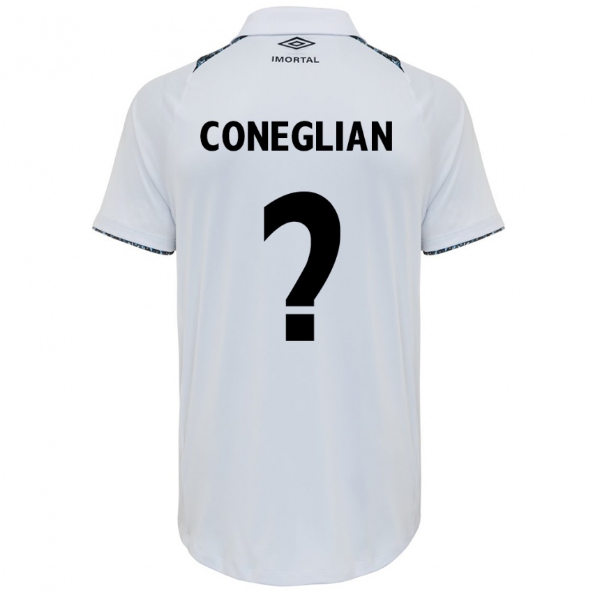 Niño Camiseta Arthur Coneglian #0 Blanco Azul 2ª Equipación 2024/25 La Camisa Chile