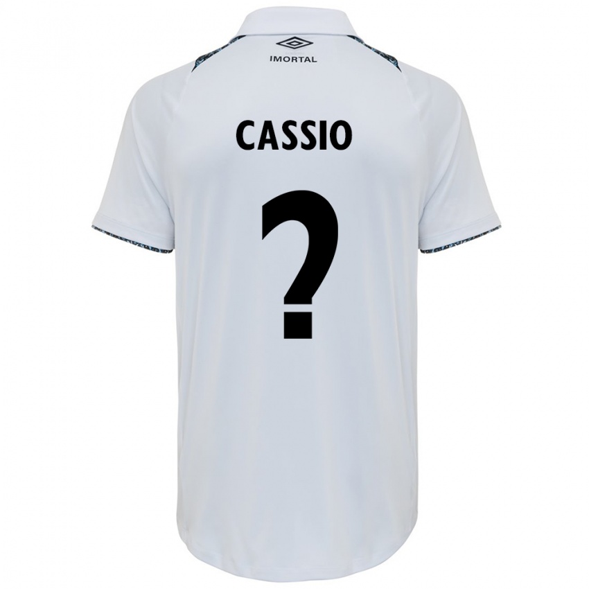 Niño Camiseta Cássio #0 Blanco Azul 2ª Equipación 2024/25 La Camisa Chile