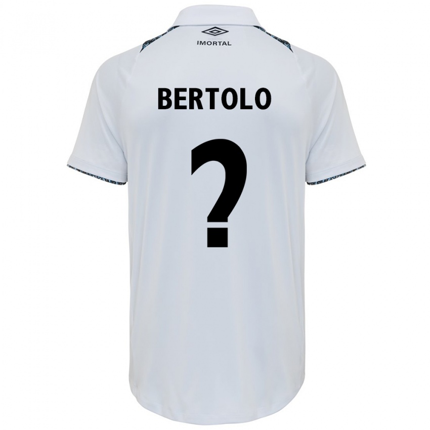 Niño Camiseta Mateus Bertolo #0 Blanco Azul 2ª Equipación 2024/25 La Camisa Chile