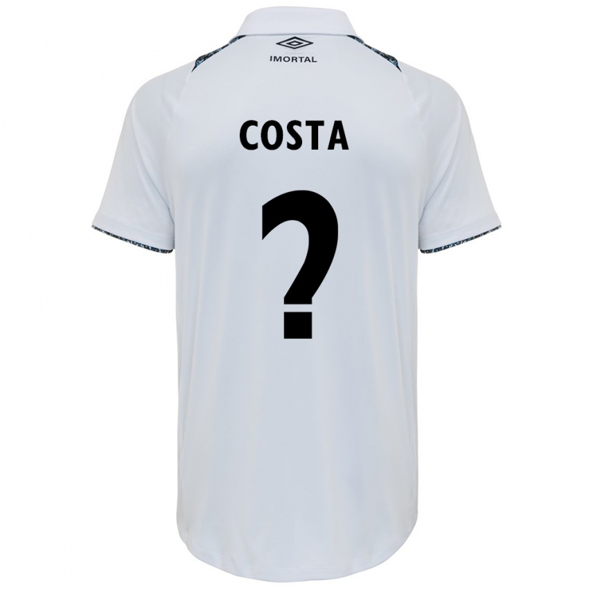 Niño Camiseta Wesley Costa #0 Blanco Azul 2ª Equipación 2024/25 La Camisa Chile