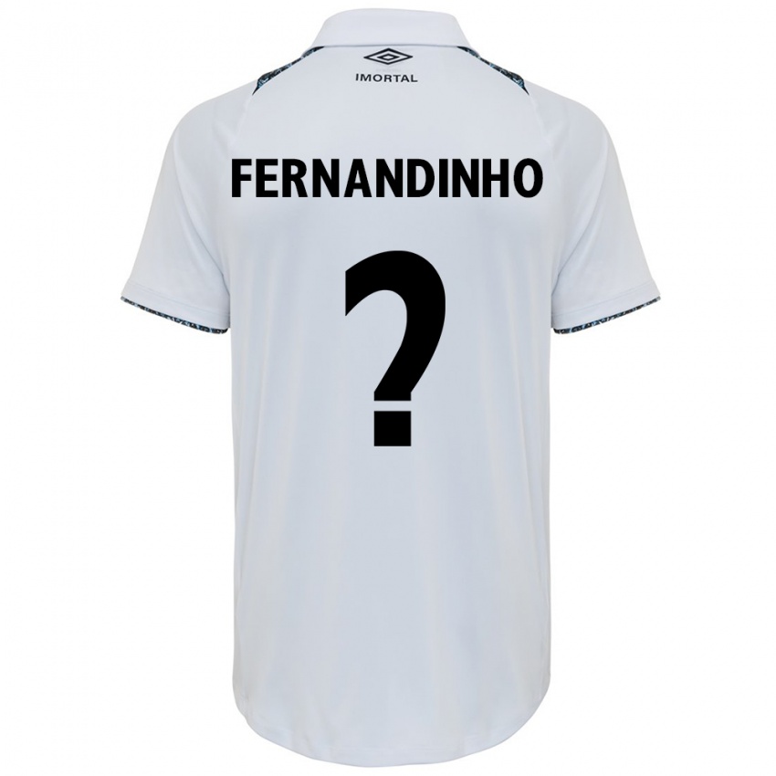 Niño Camiseta Fernandinho #0 Blanco Azul 2ª Equipación 2024/25 La Camisa Chile