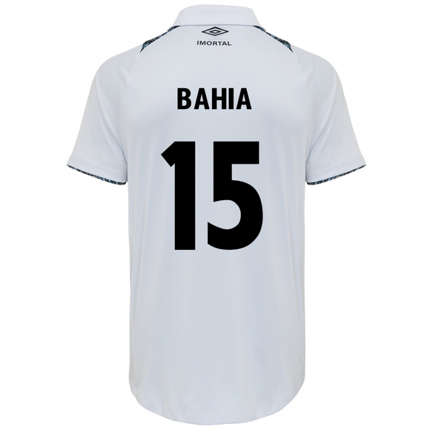 Niño Camiseta Raíssa Bahia #15 Blanco Azul 2ª Equipación 2024/25 La Camisa Chile