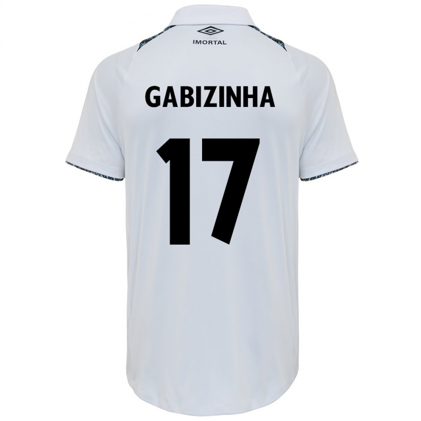 Niño Camiseta Gabizinha #17 Blanco Azul 2ª Equipación 2024/25 La Camisa Chile