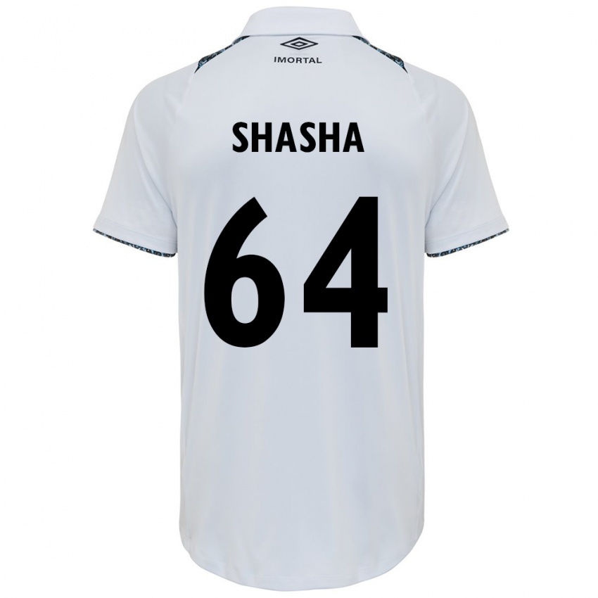 Niño Camiseta Shashá #64 Blanco Azul 2ª Equipación 2024/25 La Camisa Chile