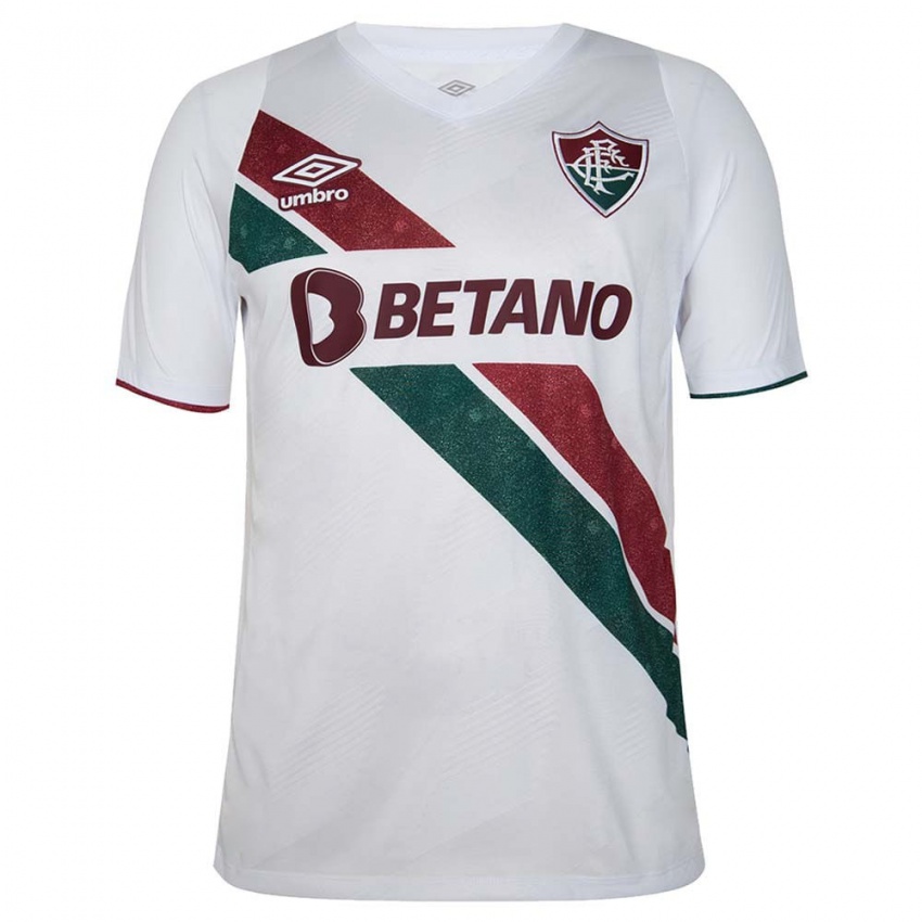 Niño Camiseta Yuleiver Mosquera #0 Blanco Verde Granate 2ª Equipación 2024/25 La Camisa Chile