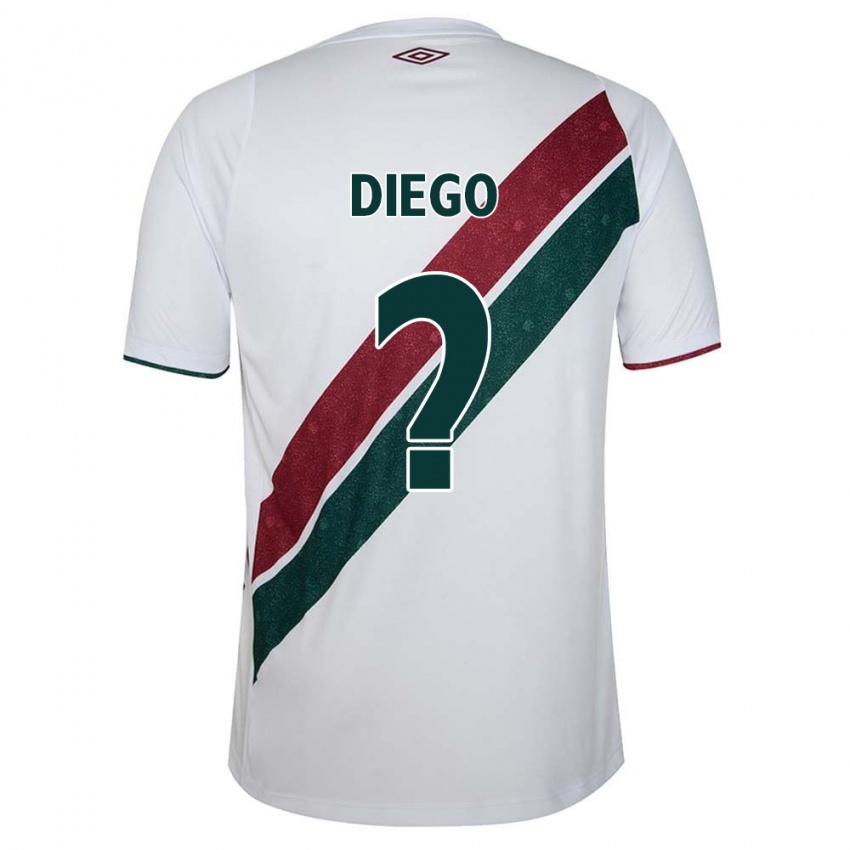 Niño Camiseta Diego #0 Blanco Verde Granate 2ª Equipación 2024/25 La Camisa Chile