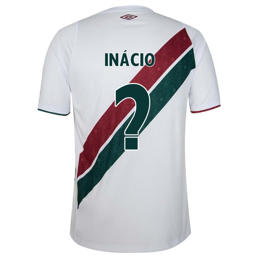 Niño Camiseta João Inácio #0 Blanco Verde Granate 2ª Equipación 2024/25 La Camisa Chile