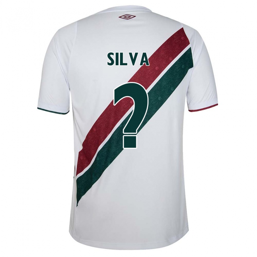 Niño Camiseta Natan Silva #0 Blanco Verde Granate 2ª Equipación 2024/25 La Camisa Chile