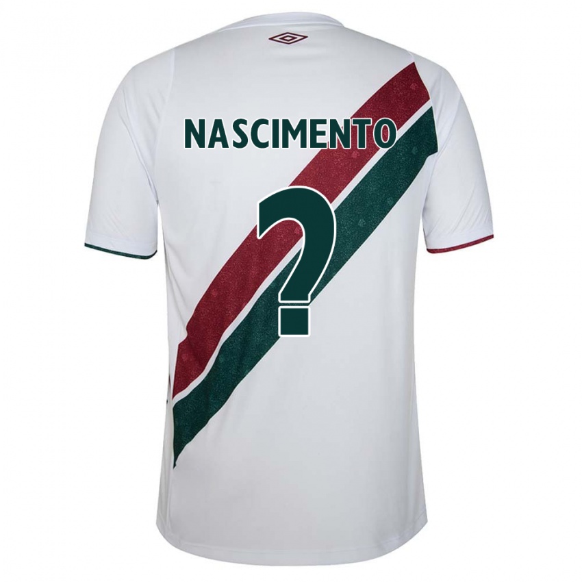 Niño Camiseta Hiago Nascimento #0 Blanco Verde Granate 2ª Equipación 2024/25 La Camisa Chile