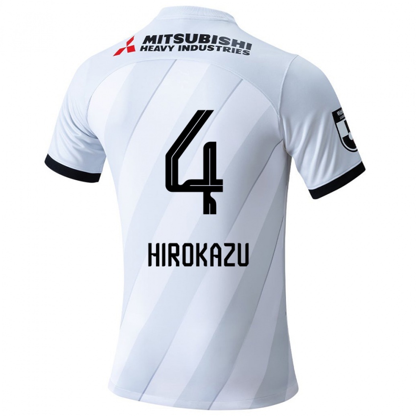 Niño Camiseta Hirokazu Ishihara #4 Gris Blanco 2ª Equipación 2024/25 La Camisa Chile