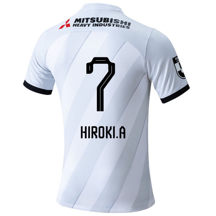 Niño Camiseta Hiroki Abe #7 Gris Blanco 2ª Equipación 2024/25 La Camisa Chile