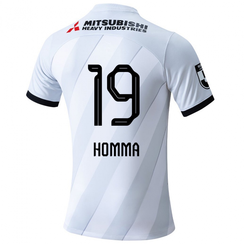 Niño Camiseta Shion Homma #19 Gris Blanco 2ª Equipación 2024/25 La Camisa Chile