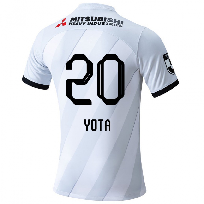 Niño Camiseta Yota Sato #20 Gris Blanco 2ª Equipación 2024/25 La Camisa Chile