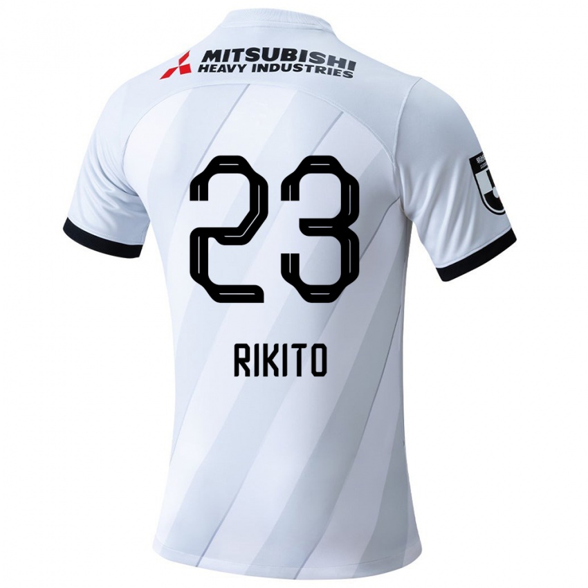 Niño Camiseta Rikito Inoue #23 Gris Blanco 2ª Equipación 2024/25 La Camisa Chile