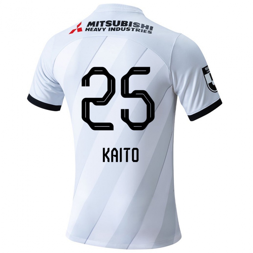 Niño Camiseta Kaito Yasui #25 Gris Blanco 2ª Equipación 2024/25 La Camisa Chile