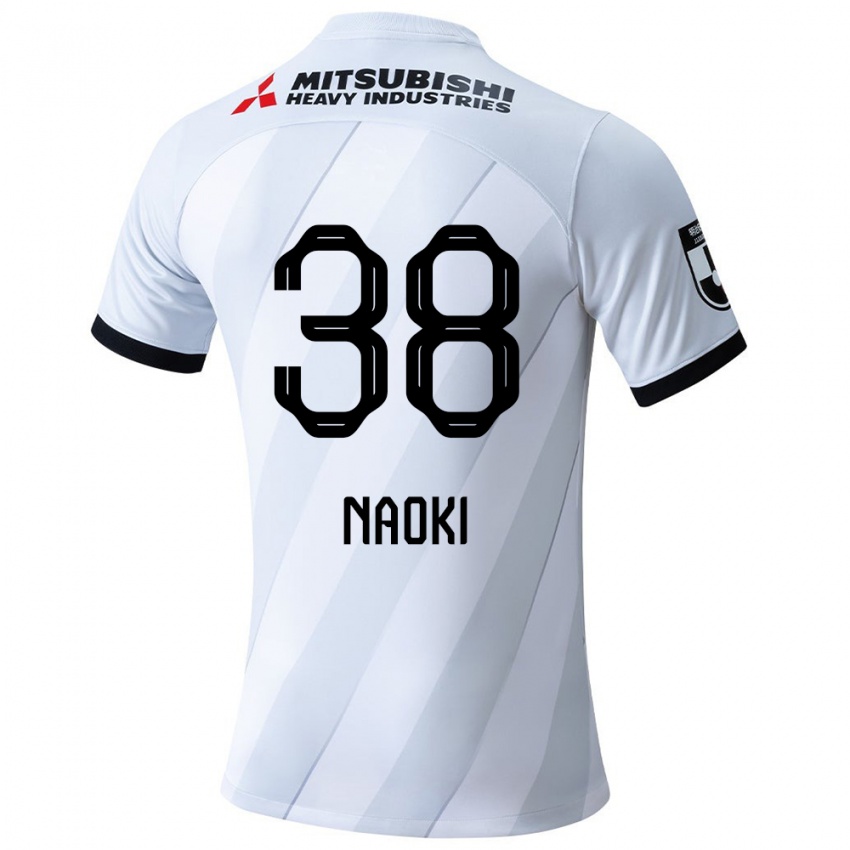 Niño Camiseta Naoki Maeda #38 Gris Blanco 2ª Equipación 2024/25 La Camisa Chile