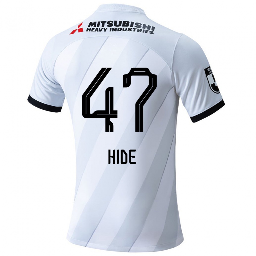 Niño Camiseta Hidetoshi Takeda #47 Gris Blanco 2ª Equipación 2024/25 La Camisa Chile