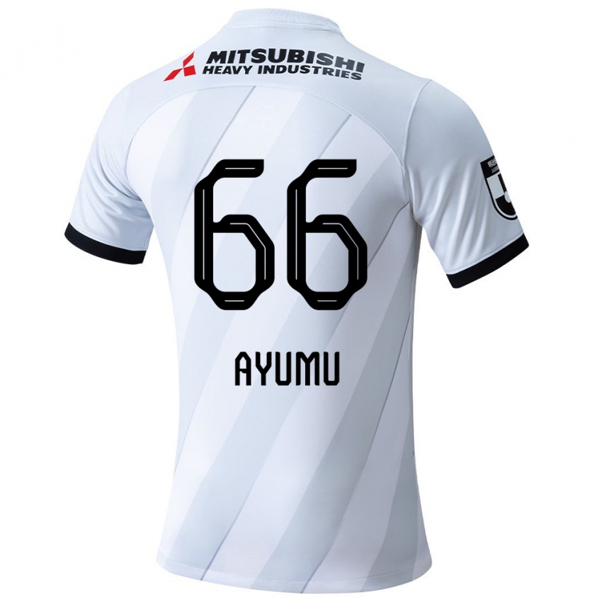 Niño Camiseta Ayumu Ohata #66 Gris Blanco 2ª Equipación 2024/25 La Camisa Chile