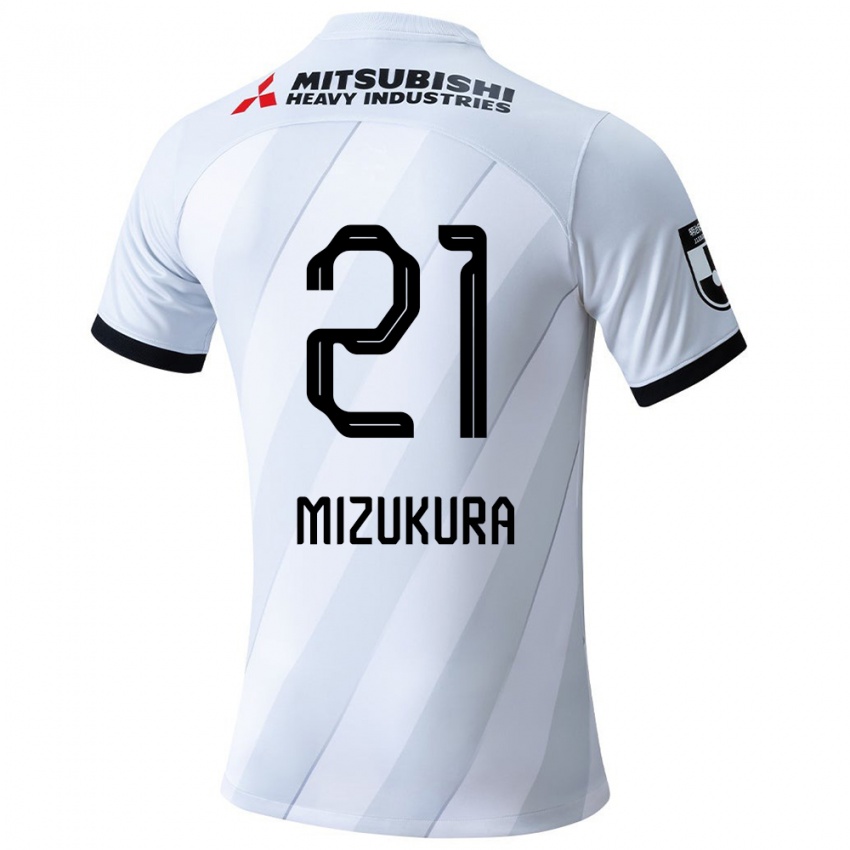 Niño Camiseta Kei Mizukura #21 Gris Blanco 2ª Equipación 2024/25 La Camisa Chile