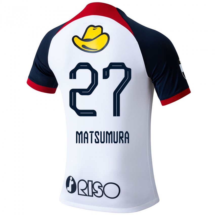 Niño Camiseta Yuta Matsumura #27 Blanco Azul Rojo 2ª Equipación 2024/25 La Camisa Chile