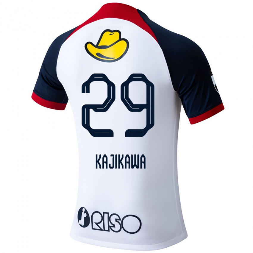 Niño Camiseta Yuji Kajikawa #29 Blanco Azul Rojo 2ª Equipación 2024/25 La Camisa Chile