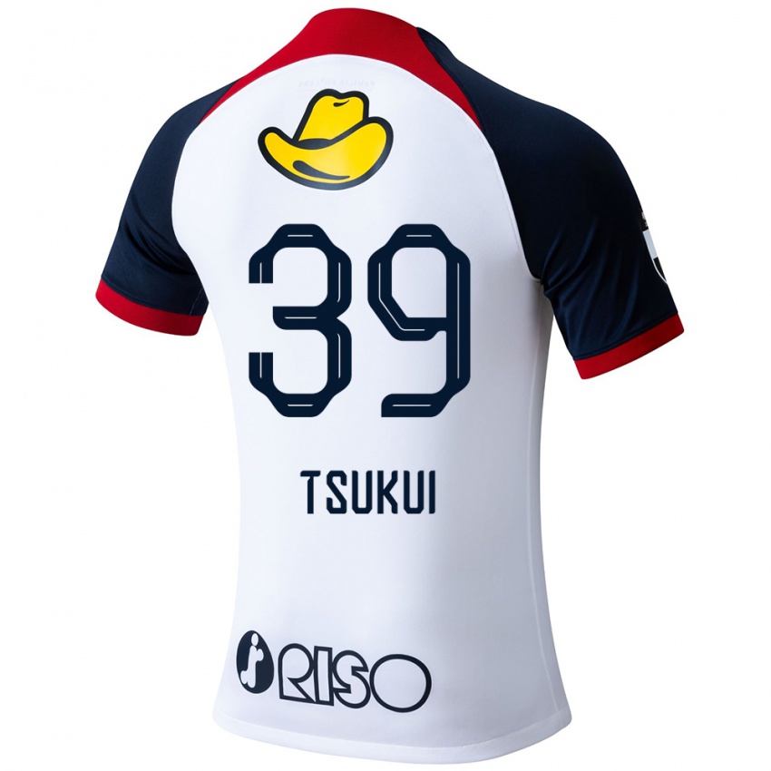 Niño Camiseta Keisuke Tsukui #39 Blanco Azul Rojo 2ª Equipación 2024/25 La Camisa Chile