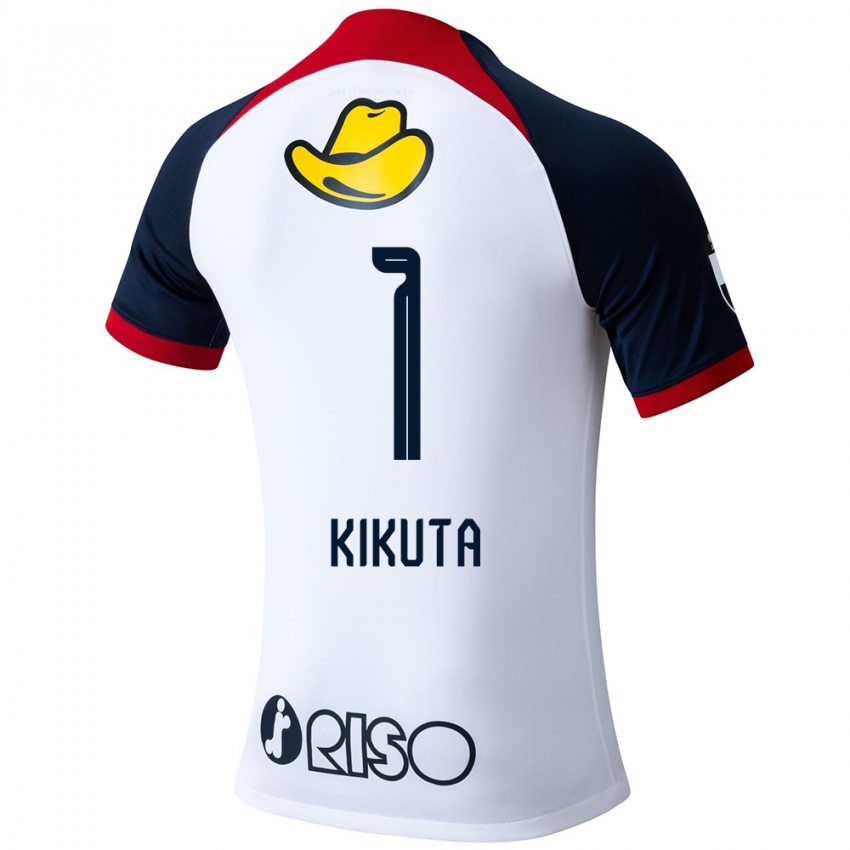 Niño Camiseta Shuto Kikuta #1 Blanco Azul Rojo 2ª Equipación 2024/25 La Camisa Chile