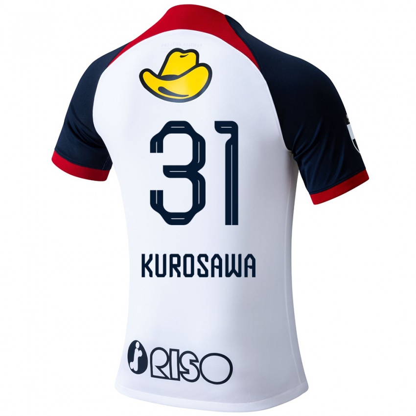 Niño Camiseta Shoei Kurosawa #31 Blanco Azul Rojo 2ª Equipación 2024/25 La Camisa Chile