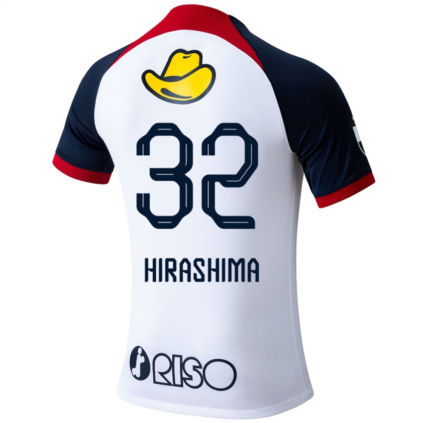 Niño Camiseta Daigo Hirashima #32 Blanco Azul Rojo 2ª Equipación 2024/25 La Camisa Chile