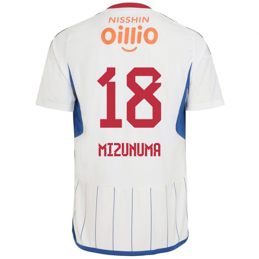 Niño Camiseta Kota Mizunuma #18 Blanco Azul Rojo 2ª Equipación 2024/25 La Camisa Chile