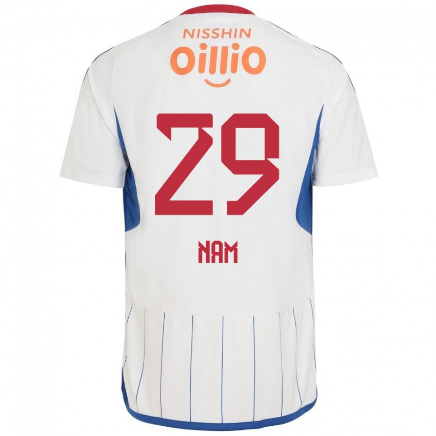 Niño Camiseta Tae-Hee Nam #29 Blanco Azul Rojo 2ª Equipación 2024/25 La Camisa Chile