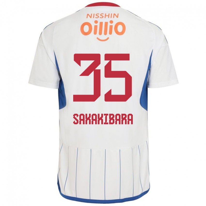 Niño Camiseta Keigo Sakakibara #35 Blanco Azul Rojo 2ª Equipación 2024/25 La Camisa Chile