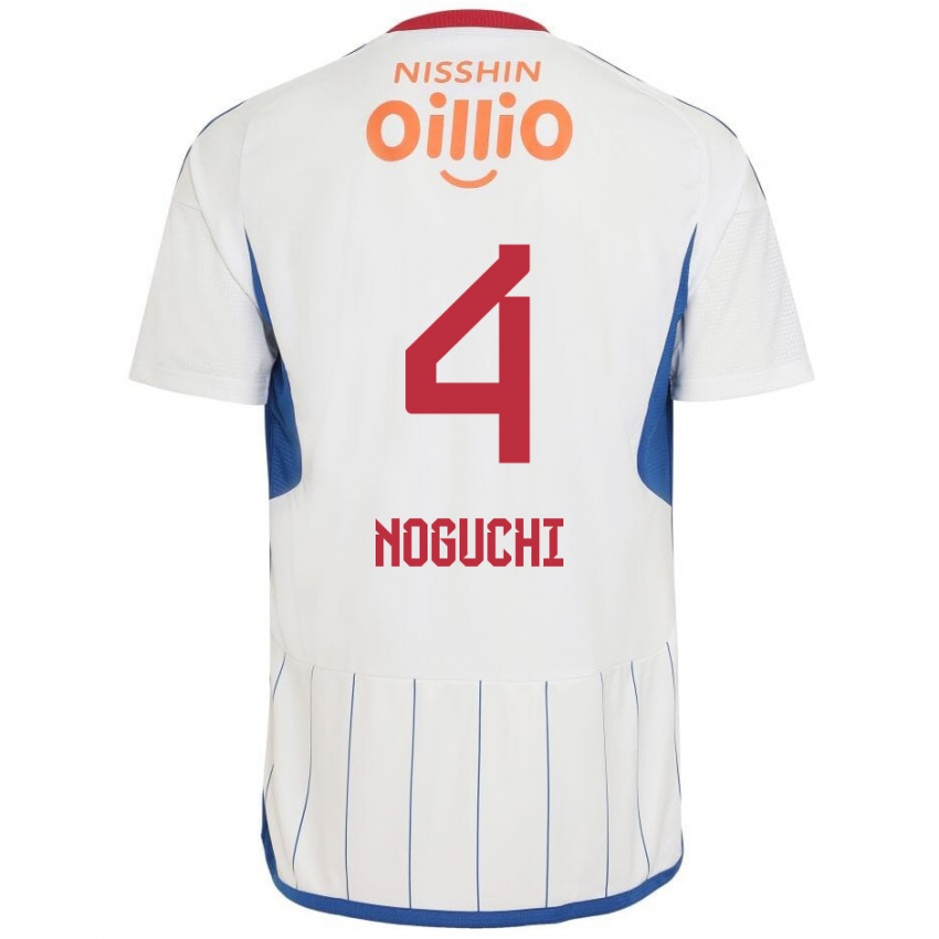 Niño Camiseta Reno Noguchi #4 Blanco Azul Rojo 2ª Equipación 2024/25 La Camisa Chile