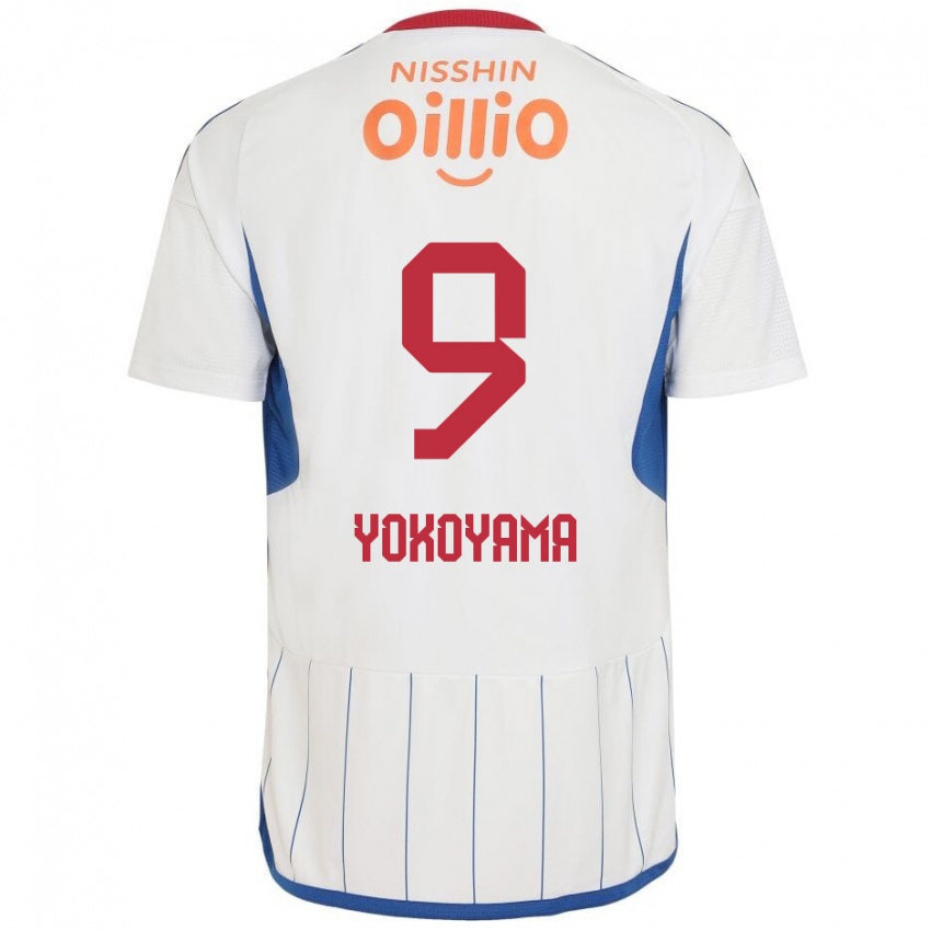 Niño Camiseta Shunsuke Yokoyama #9 Blanco Azul Rojo 2ª Equipación 2024/25 La Camisa Chile