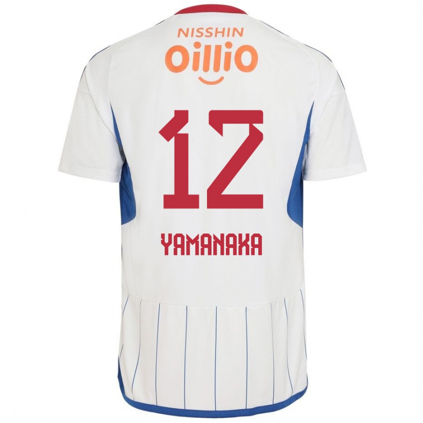 Niño Camiseta Yuki Yamanaka #12 Blanco Azul Rojo 2ª Equipación 2024/25 La Camisa Chile