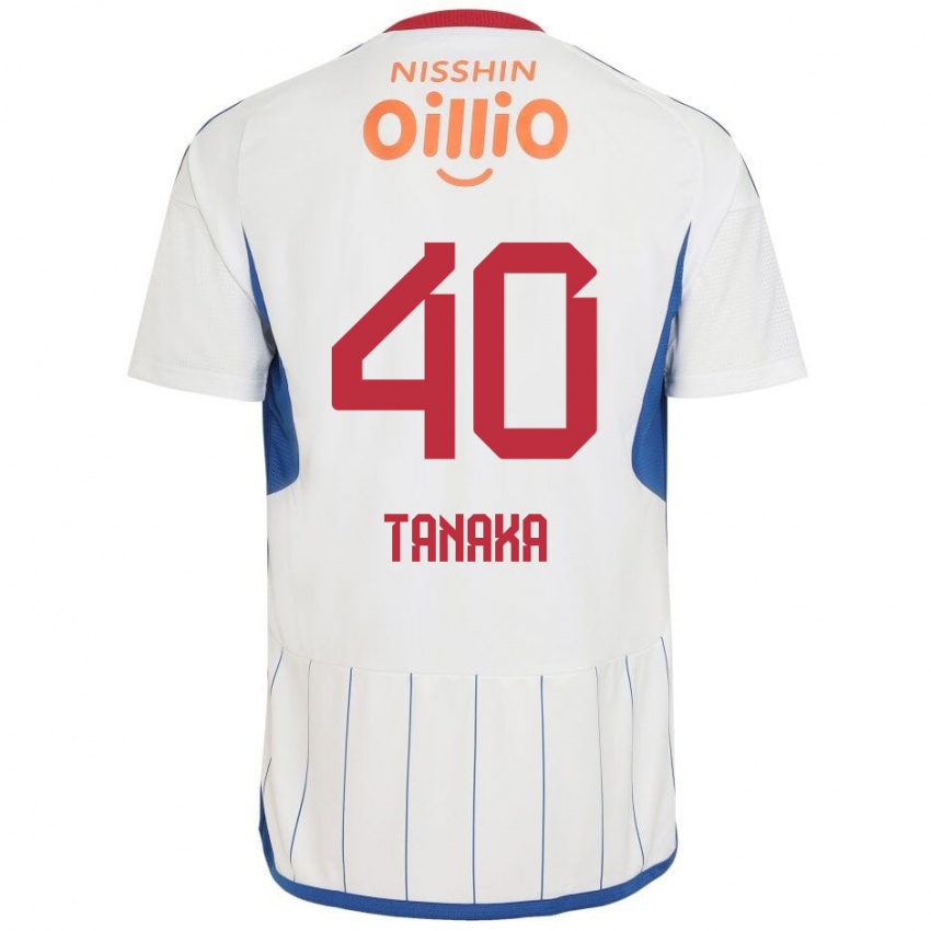 Niño Camiseta Hiei Tanaka #40 Blanco Azul Rojo 2ª Equipación 2024/25 La Camisa Chile