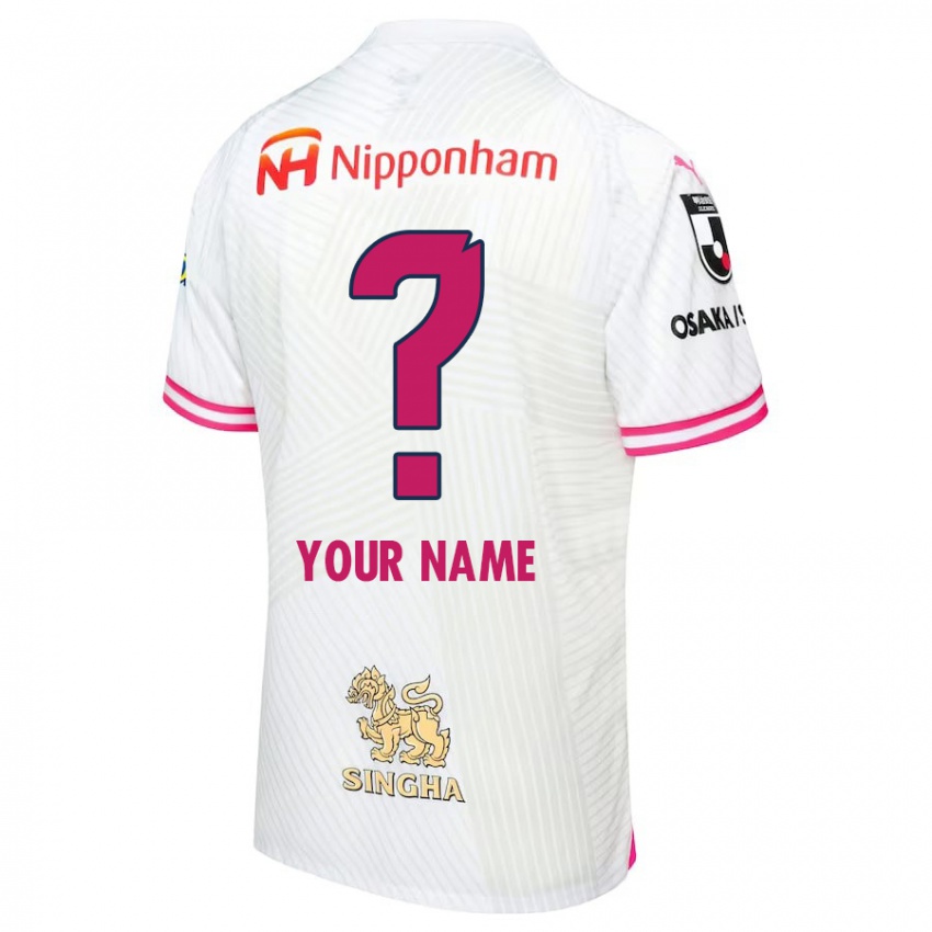 Niño Camiseta Su Nombre #0 Blanco Rosa 2ª Equipación 2024/25 La Camisa Chile