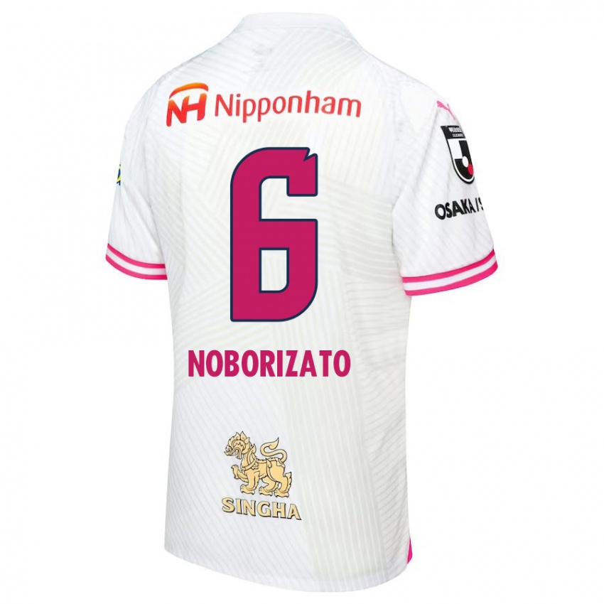 Niño Camiseta Kyohei Noborizato #6 Blanco Rosa 2ª Equipación 2024/25 La Camisa Chile