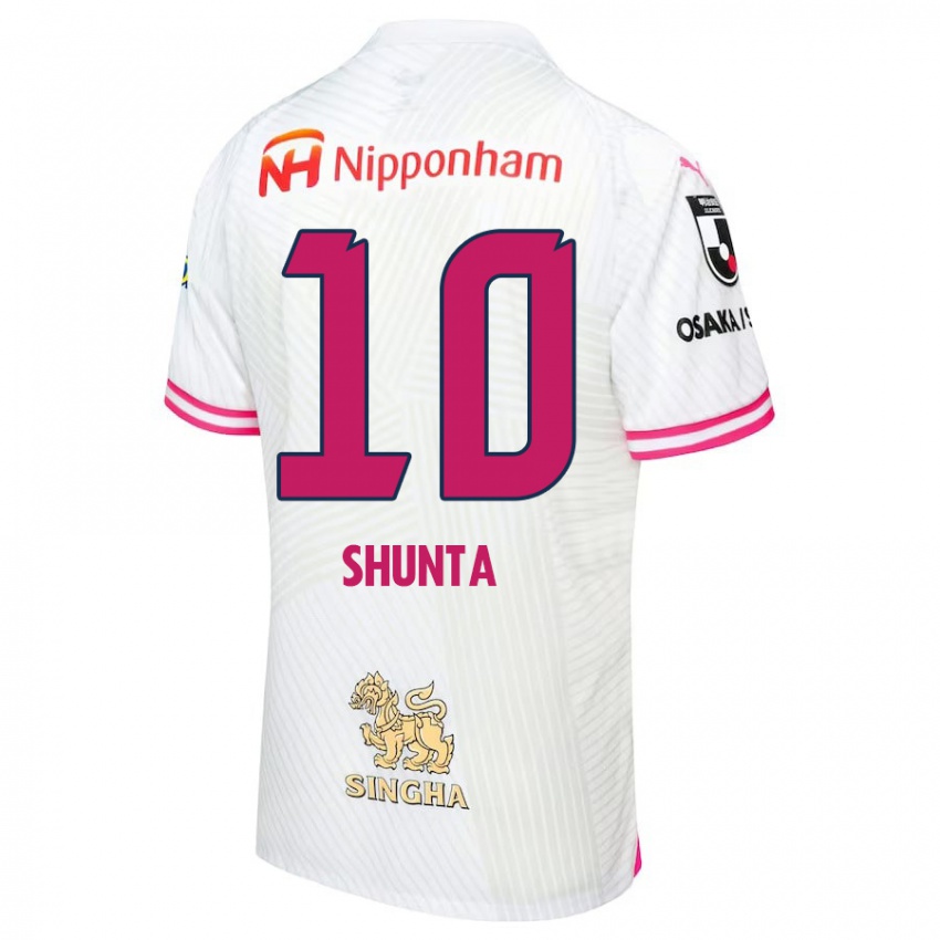 Niño Camiseta Shunta Tanaka #10 Blanco Rosa 2ª Equipación 2024/25 La Camisa Chile