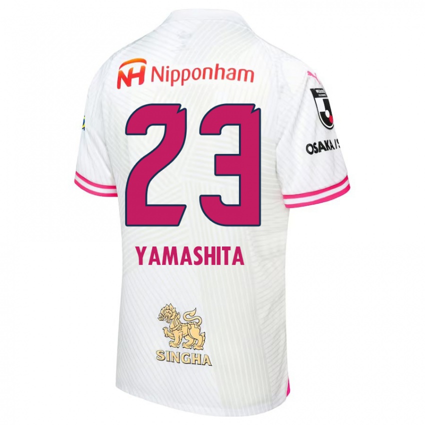 Niño Camiseta Tatsuya Yamashita #23 Blanco Rosa 2ª Equipación 2024/25 La Camisa Chile