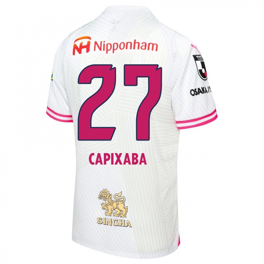 Niño Camiseta Capixaba #27 Blanco Rosa 2ª Equipación 2024/25 La Camisa Chile